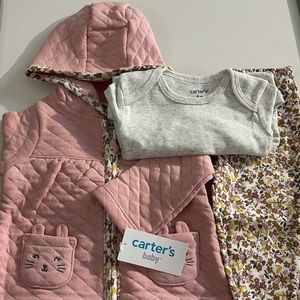 Carter’s baby girl 3 piece outfit